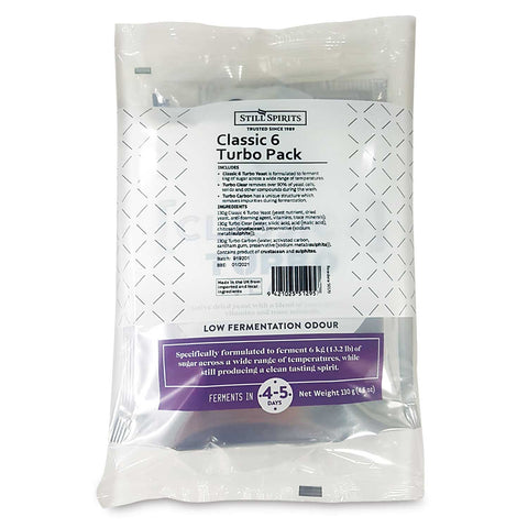 Classic 6 Pack Yeasts & Sugar