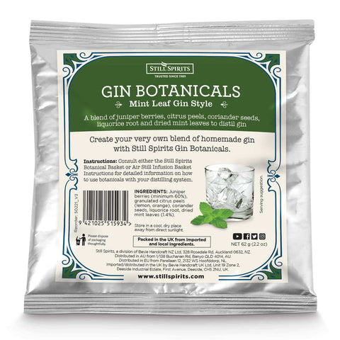 Gin Botanicals Mint Leaf Gin Style Botanicals